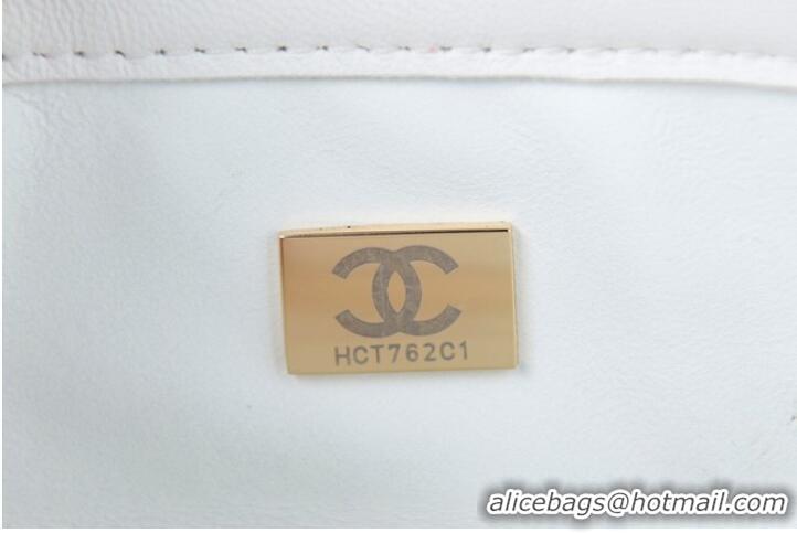 Unique Grade Chanel Lambskin FLAP BAG AS2840 white