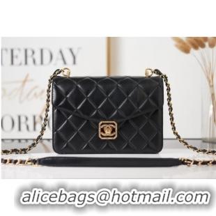 Top Quality Chanel Lambskin FLAP BAG AS2840 black