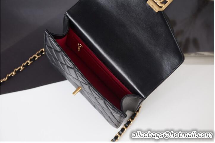 Top Quality Chanel Lambskin FLAP BAG AS2840 black