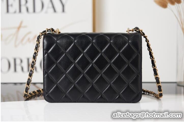 Top Quality Chanel Lambskin FLAP BAG AS2840 black