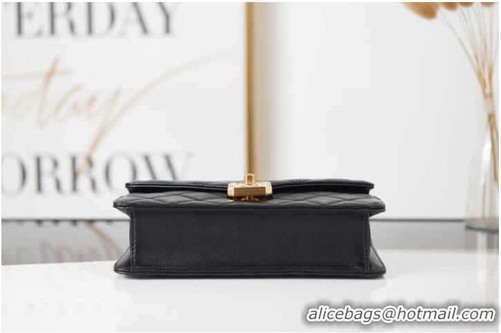 Top Quality Chanel Lambskin FLAP BAG AS2840 black