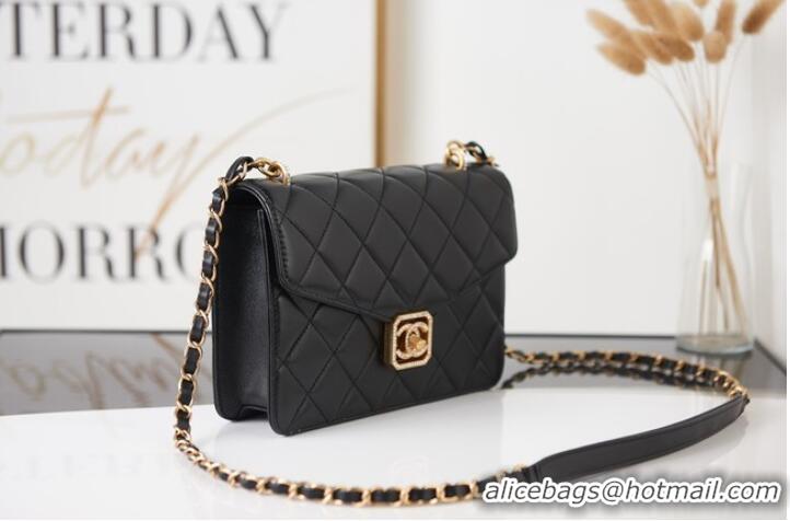 Top Quality Chanel Lambskin FLAP BAG AS2840 black