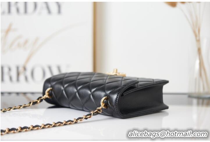 Top Quality Chanel Lambskin FLAP BAG AS2840 black