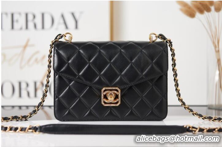 Top Quality Chanel Lambskin FLAP BAG AS2840 black