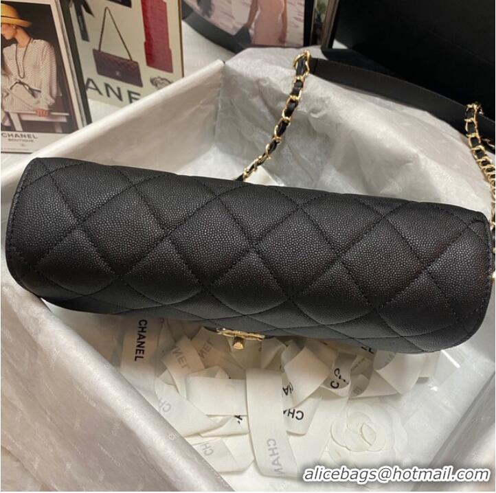 Shop Discount Chanel Flap Shoulder Bag Grained Calfskin AS3002 black