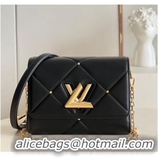 Well Crafted Louis Vuitton TWIST MM M59029 BLACK