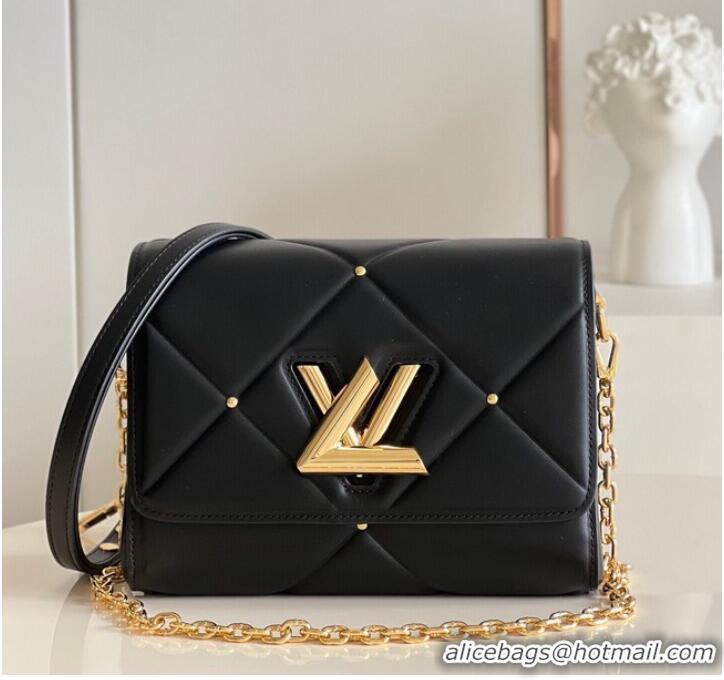 Well Crafted Louis Vuitton TWIST MM M59029 BLACK