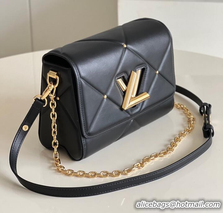 Well Crafted Louis Vuitton TWIST MM M59029 BLACK