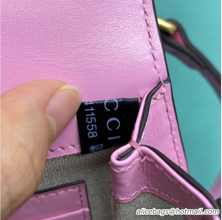 Super Quality Gucci Mini top handle bag with Bamboo 686864 pink