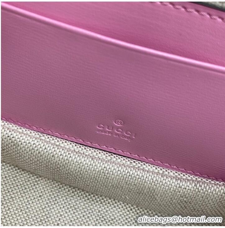 Super Quality Gucci Mini top handle bag with Bamboo 686864 pink