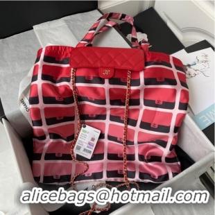 Sophisticated Chanel SHOPPING BAG AP2095 red