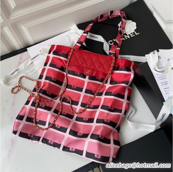 Sophisticated Chanel SHOPPING BAG AP2095 red