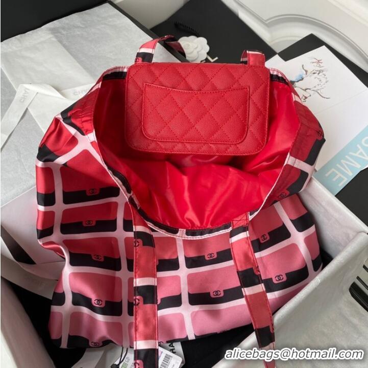 Sophisticated Chanel SHOPPING BAG AP2095 red