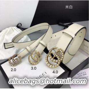 Reasonable Price Gucci Belt GB18211 White