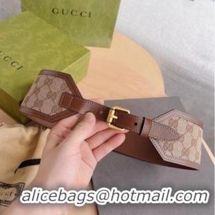 Original Cheap Gucci Belt with leather 625854 Brown