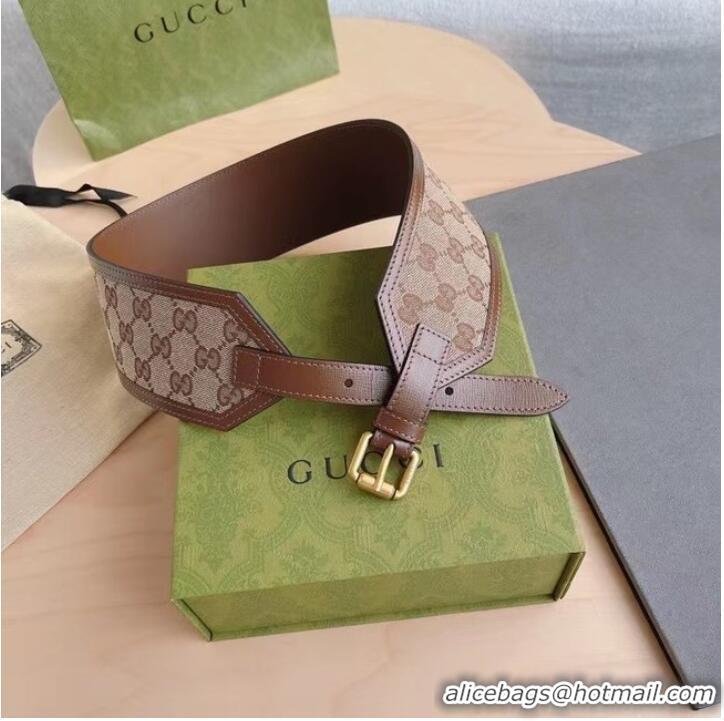 Original Cheap Gucci Belt with leather 625854 Brown