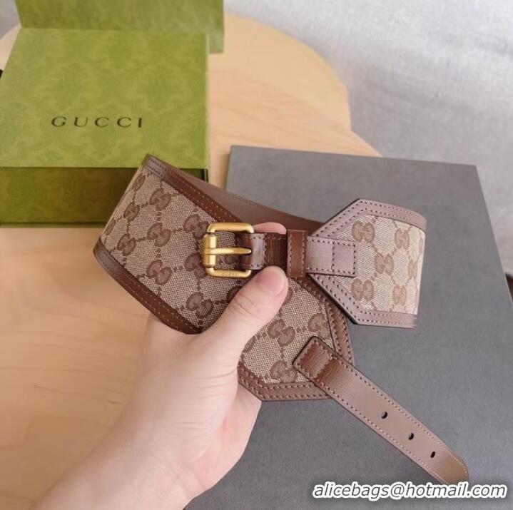 Original Cheap Gucci Belt with leather 625854 Brown