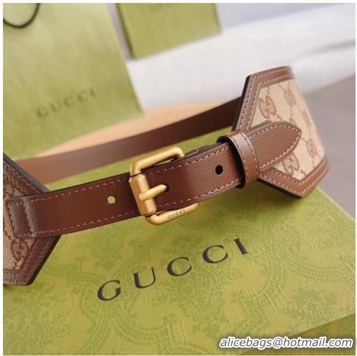 Original Cheap Gucci Belt with leather 625854 Brown