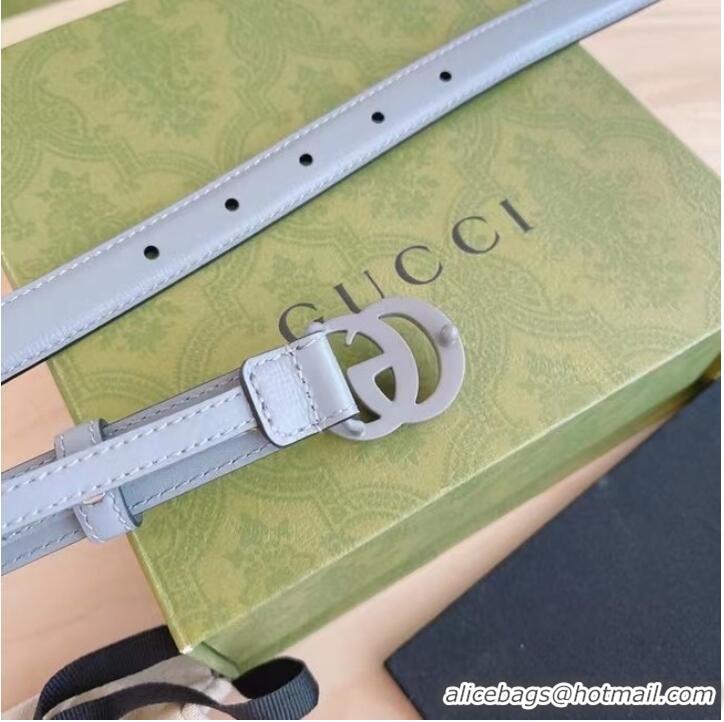 Inexpensive Gucci-ID BELT Raspberry Smooth Calfskin 20 MM B0113UM GRAY