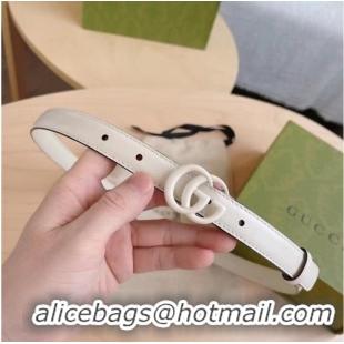 Top Quality Gucci-ID BELT Raspberry Smooth Calfskin 20 MM B0113UM WHITE