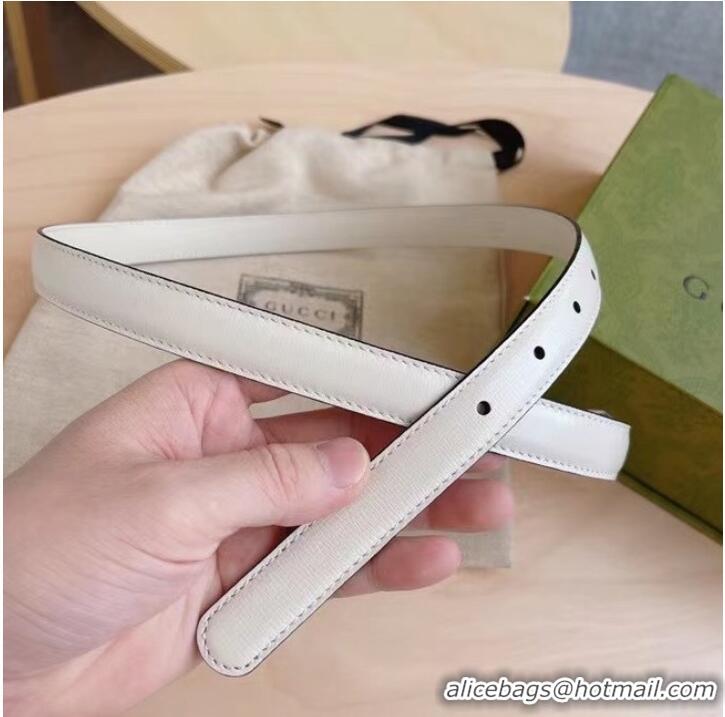 Top Quality Gucci-ID BELT Raspberry Smooth Calfskin 20 MM B0113UM WHITE