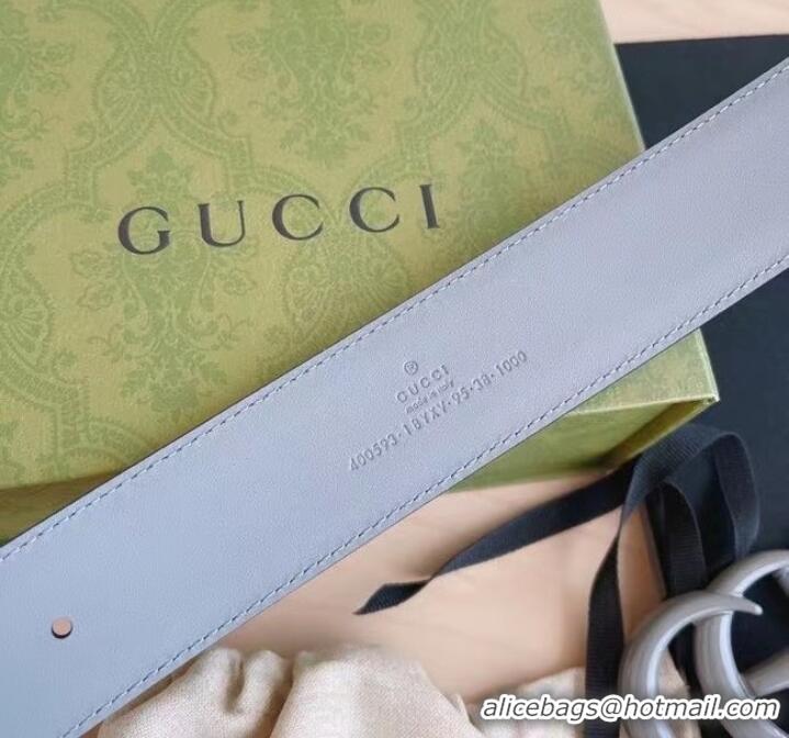 Famous Brand Gucci BELT Raspberry Smooth Calfskin 40 MM B0114UM GRAY