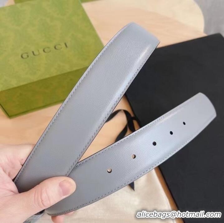 Famous Brand Gucci BELT Raspberry Smooth Calfskin 40 MM B0114UM GRAY