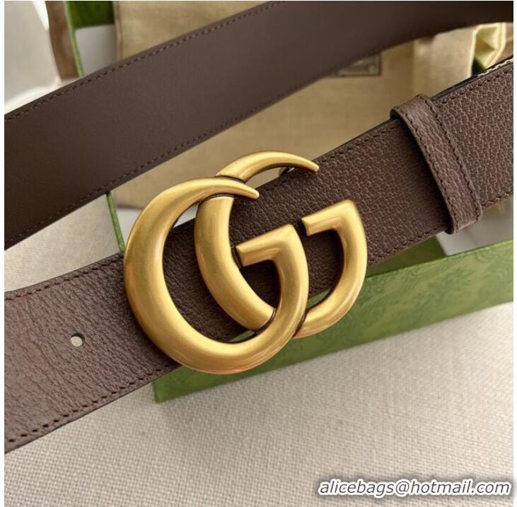 Well Crafted Gucci Jumbo GG Marmont wide belt 400593 brown