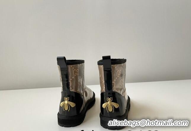 Most Popular Gucci GG Snow Ankle Boots Golden Brown 121778