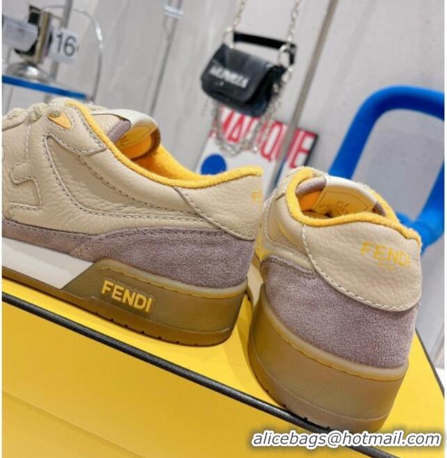 Good Product Fendi Match Low-tops Sneakers 121749 Beige/Grey