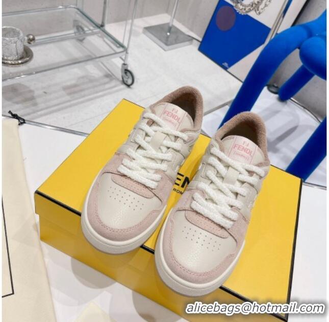 Luxury Fendi Match Low-tops Sneakers 121750 White/Pink