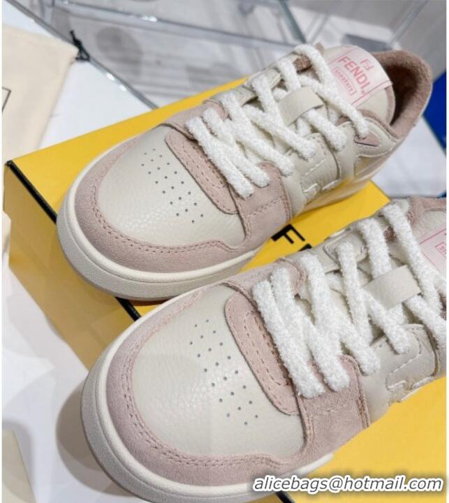 Luxury Fendi Match Low-tops Sneakers 121750 White/Pink