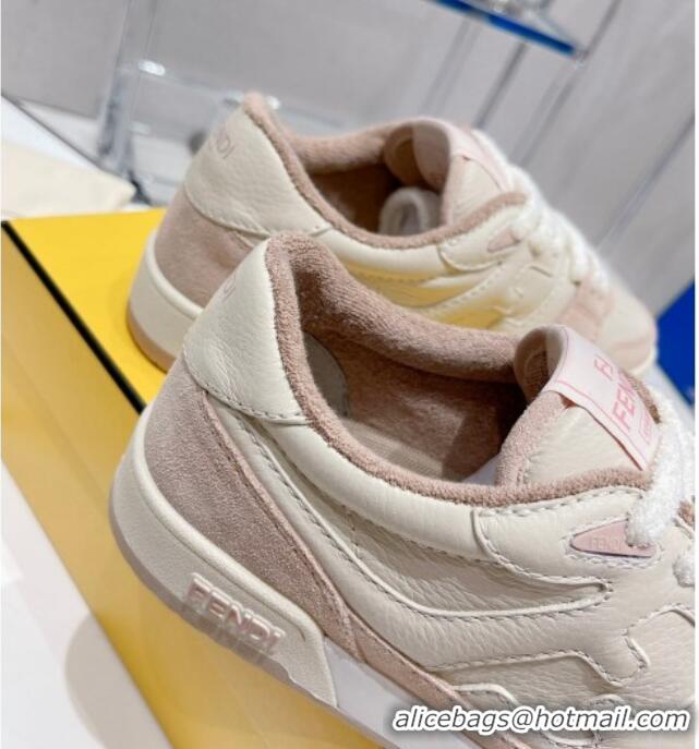 Luxury Fendi Match Low-tops Sneakers 121750 White/Pink