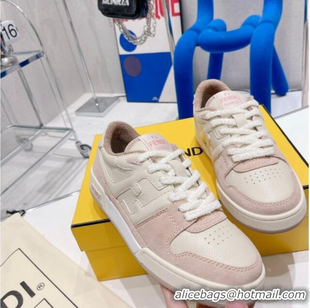 Luxury Fendi Match Low-tops Sneakers 121750 White/Pink