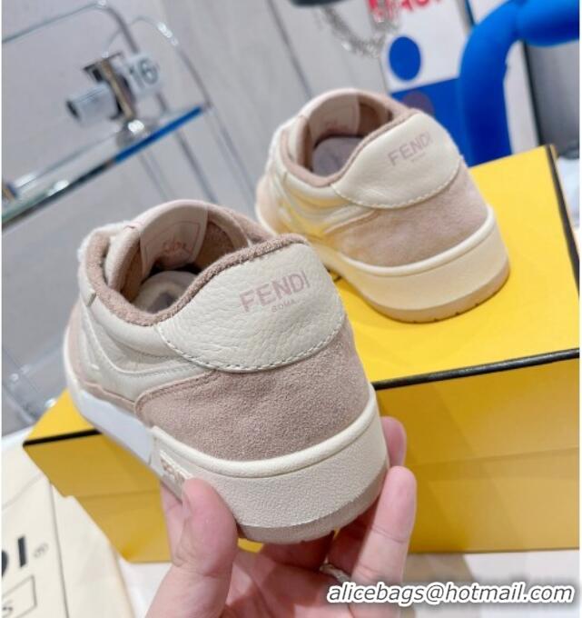 Luxury Fendi Match Low-tops Sneakers 121750 White/Pink