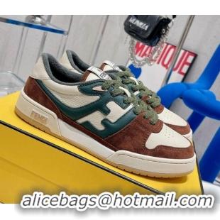 Good Product Fendi Match Low-tops Sneakers 121750 White/Brown/Green