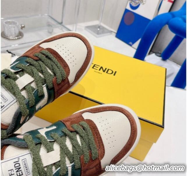 Good Product Fendi Match Low-tops Sneakers 121750 White/Brown/Green