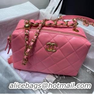 Unique Style Chanel Sheepskin AS1267 Gold-Tone Metal pink