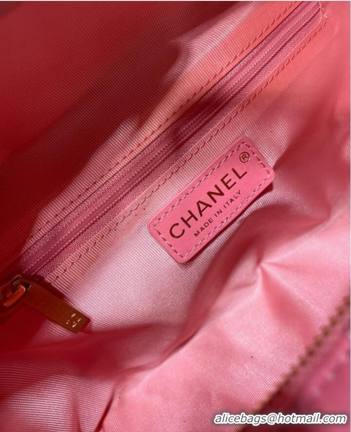 Unique Style Chanel Sheepskin AS1267 Gold-Tone Metal pink