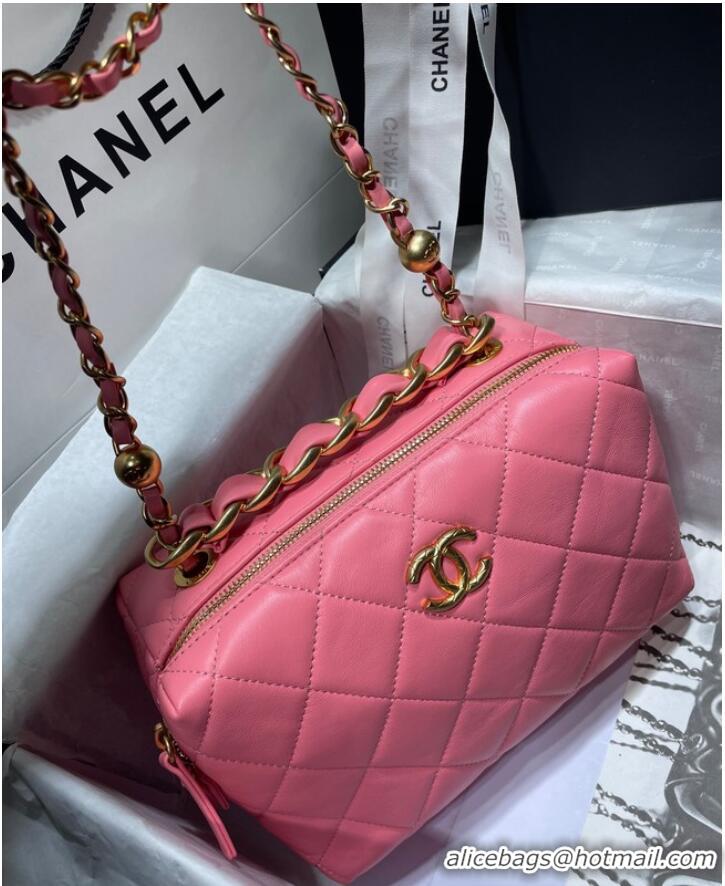 Unique Style Chanel Sheepskin AS1267 Gold-Tone Metal pink