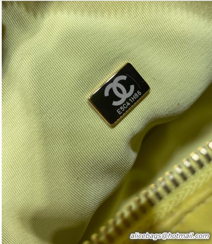 Buy Fashionable Chanel Sheepskin AS1267 Gold-Tone Metal yellow