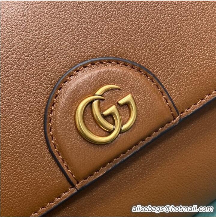 Market Sells Gucci Small top handle bag with Bamboo 675794 brown