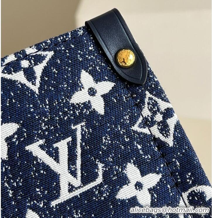 Pretty Style Louis Vuitton ONTHEGO MM M59608 Navy Blue