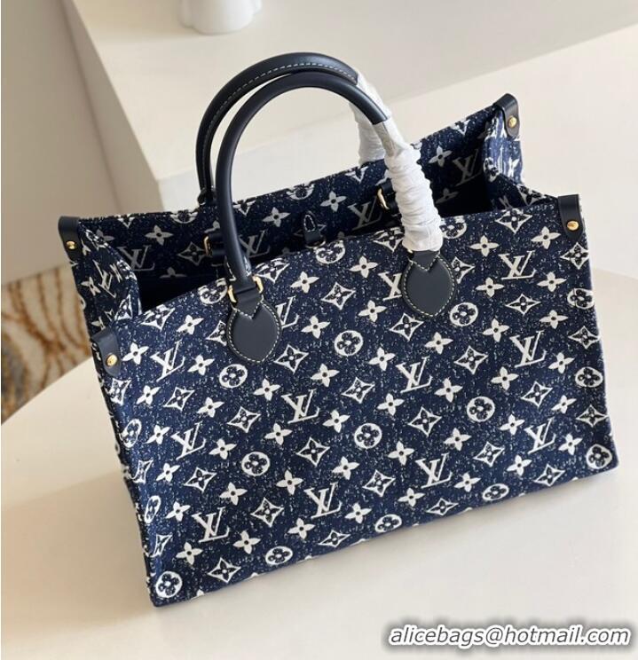 Pretty Style Louis Vuitton ONTHEGO MM M59608 Navy Blue