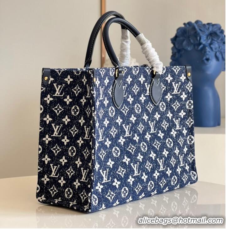 Pretty Style Louis Vuitton ONTHEGO MM M59608 Navy Blue