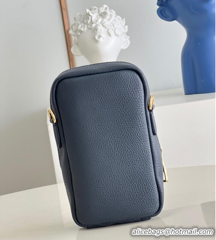 Low Cost Louis Vuitton FLAP DOUBLE PHONE POUCH M81060 Blue