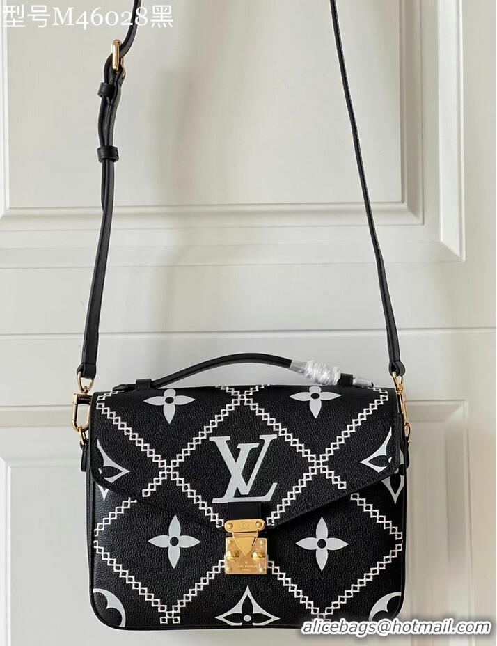 Famous Brand Louis Vuitton POCHETTE METIS M46028 black