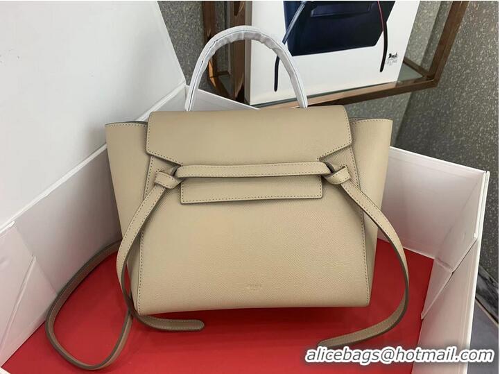 Good Quality Celine Belt Bag Original Palm Skin Leather C3349 Light Apricot