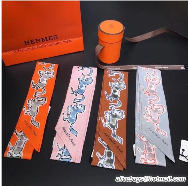 Buy Fashionable Hermes Twilly Small silk scarf 33666-2