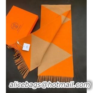 Buy Discount Hermes Scarf Wool&Cashmere 33679 Orange